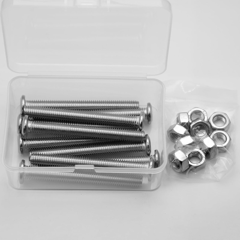 (10 pcs) M8 x 60mm Flat Round Hexagon Socket Head