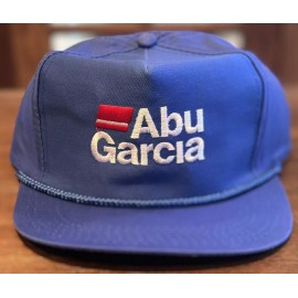 Head To Toe Vintage Abu Garcia Big Rope on High Crown Trucker Snapback Hat!!  Super Retro!