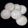 Fogilas 6 Pcs Morgan Dollar (3.8cm Dia) Magic Set Can