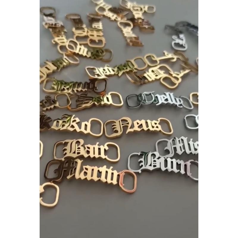Custom Sneaker Nameplates - Color: Silver