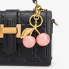 Llavero de cerezo, accesorio para cartera, regalo para mujer
