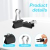 Ufmarine 240 Pcs Mini Binder Clips, Small Binder Clips, 15mm
