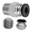 Gatuida 10pcs High-Temperature Resistant Pneumatic Push Connectors for PTFE Tubing