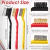 Reallnaive 150 Pcs Mini Wire Brush Set 7 Inch Stainless