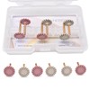Angzhili 6Pcs Dental Composite Resin Polishing Wheel,14mm Diamond Impregnated 2-Step