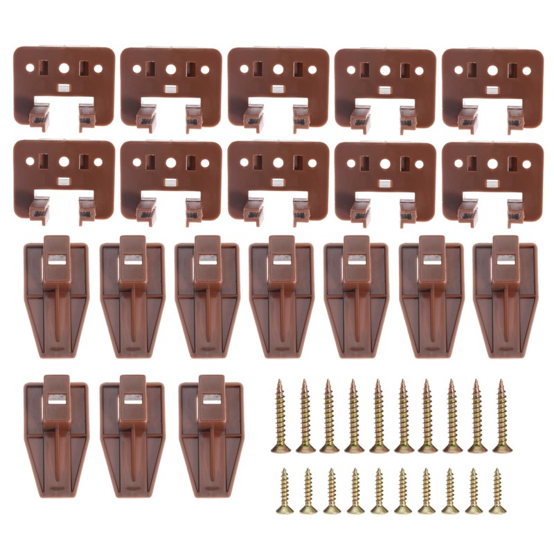 10PCS Drawer Slide Track Guide Glide for Center Mount Drawer