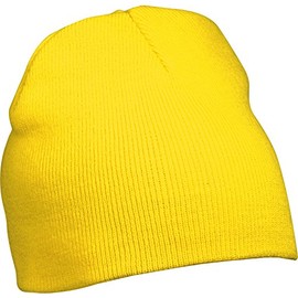 Myrtle Beach Knitted Beanie No. 1 MB7580, Colour: Yellow, Size: One Size, yellow