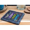 Rustic Slate Coaster - Eat, Sleep, Audit, Repeat Design -