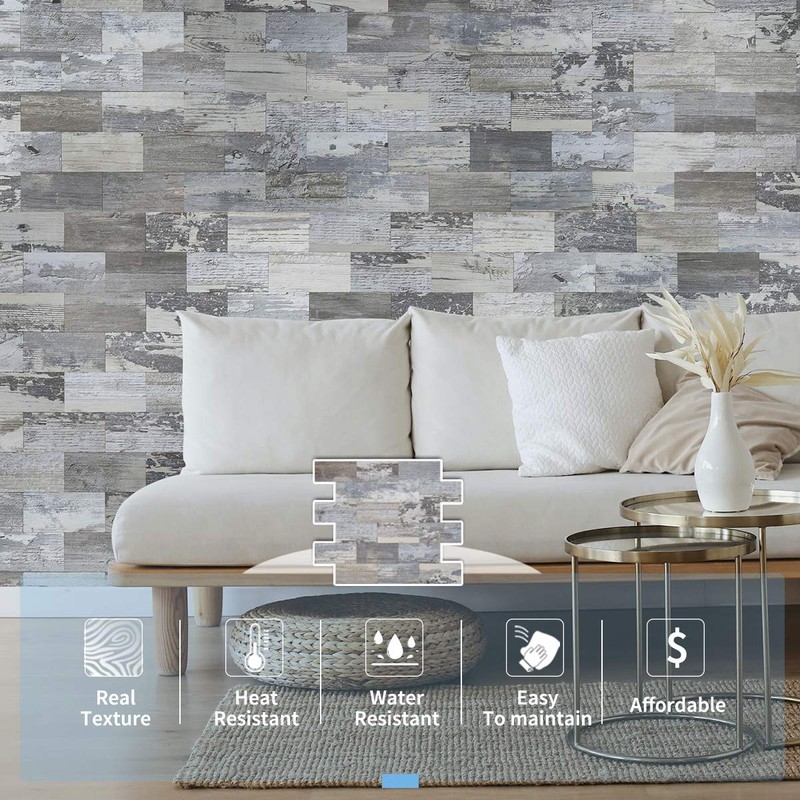 Art3d 3.5" x 11.4" x 0.18" (Pack Of 10) Wall