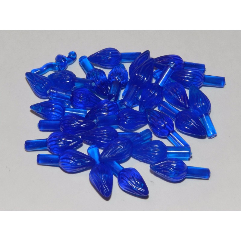 60 Medium Twist Bulbs w/Star Vintage Ceramic Christmas Tree Replacement