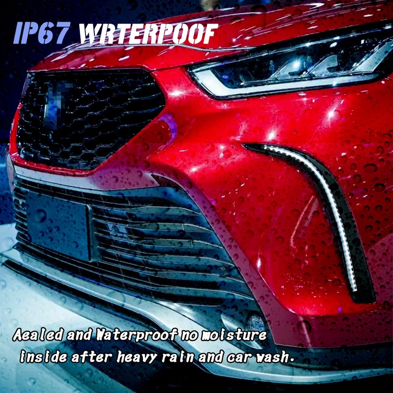 PGTOPONE Switchback White/Amber LED Front Bumper Fog Daytime Running Lamp