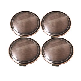 RhinoTuning 4 x Car Wheel Trims Outer Diameter for Hub Caps OD 75 mm ID 69.5 mm Brown Wheel Hub Cover Suitable for S300 ML350 W210- E320E200 CLS55AMG S2000 Wheel, 2204000125 S2A-NO Wheel Centre Caps
