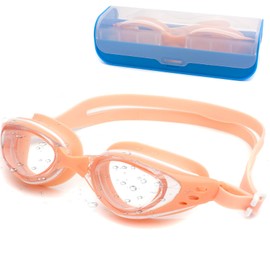 Soarea Swim Goggles Anti Fog No Leaking Full Protection Swimming Goggles for Men Women with UV Protection 2602 (Orange)