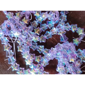 Vintage Star Neodymium Glass Beads 12mm Color Changing Alexandrite Glass 10pcs