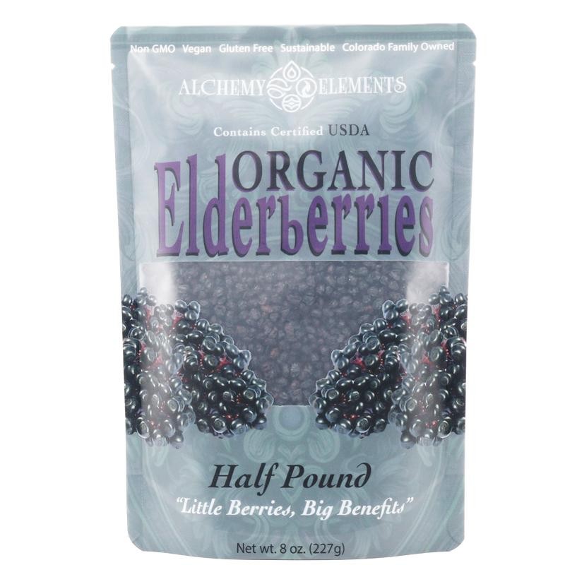 100% Organic Elderberries | Whole Dried | Organic | Natural