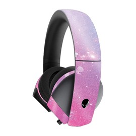 MightySkins Glossy Glitter Skin for Alienware 7.1 Gaming Headset - Pink Diamond | Protective, Durable High-Gloss Glitter Finish | Easy to Apply, Remove, and Change Styles | Made in The USA