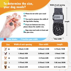 Anti Slip Dog Socks to Prevent Licking Paws, Dog socks paws stop licking, Dog Booties for Small Medium Large Senior Dogs, Traction Control Dog Boots & Paw Protectors for Hardwood Floors (Gray, XS)