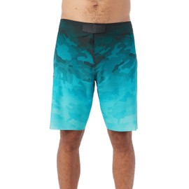 O'NEILL Men's 19 Inch S-Seam Boardshorts - Water Resistant Swim Trunks for Men with Quick Dry Stretch Fabric and Pockets,Turquoise | Hydro Tech,29
