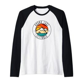 Minimalist Outdoors Round Lake Illinois IL Raglan Baseball Tee