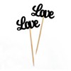Darling Souvenir, Love Cupcake Toppers, Wedding Party Dessert Decorations -