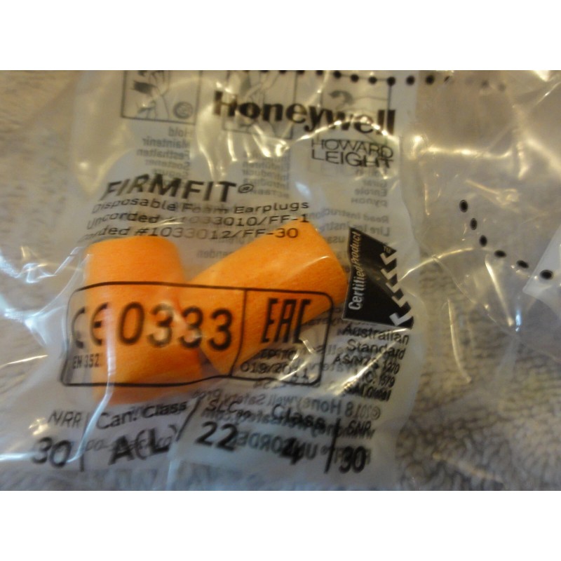 Honeywell Howard Leight FirmFit™ Earplugs, Uncorded, ind wrapped 25 Pair
