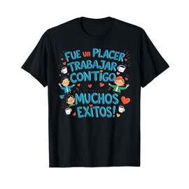 Farewell Shirt Coworker Goodbye Gift Spanish Text T-Shirt