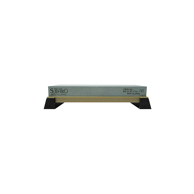 Suehiro GC#180 No.140-GCS Rough Whetstone with Base for Blade Spillage