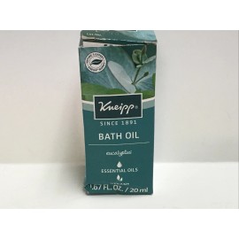 Kneipp Lot of 2 Kneipp Eucalyptus Bath Oil .67 fl oz each Vegan New Box dented, Germany