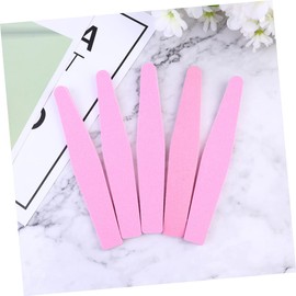 Baluue 1 Set 10pcs Nail Files Strip Manicure Frosted Strip Nail Sanding Block Double Side Frosted Strip Pink