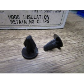 Auveco # 18114 Fits Honda Hood Insulation Retaining Clip 10mm Head Diameter 25pc