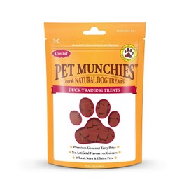 PET MUNCHIES Pet Munchies Duck Dog Training Treats, Grain Free Tasty Bites with Natural Real Meat, Low in Fat 50g (Pack of 8)