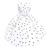 Lito Angels Dalmatians Costume White and Black Polka Dot Fancy