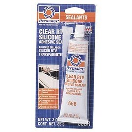 Permatex 80050 3 Oz Clear Silicone Adhesive Sealant