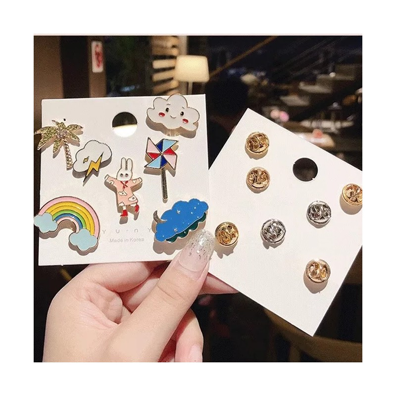 MINI BOXX Prendedores Y Broches Metalicos Pines Kawaii Para Ropa,gorra