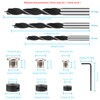 Rybtd 6/8/10mm Wood Dowel Hole Drilling Guide Jig Kit with