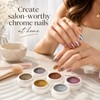6-Piece Chrome Nail Powder Set for Manicure Art – Metallic