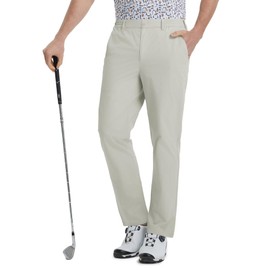 M MAELREG Casual Pants for Men Performence Lightweight Trousers - 30"/32"/34" Classic Fit Business Mens Golf Pants
