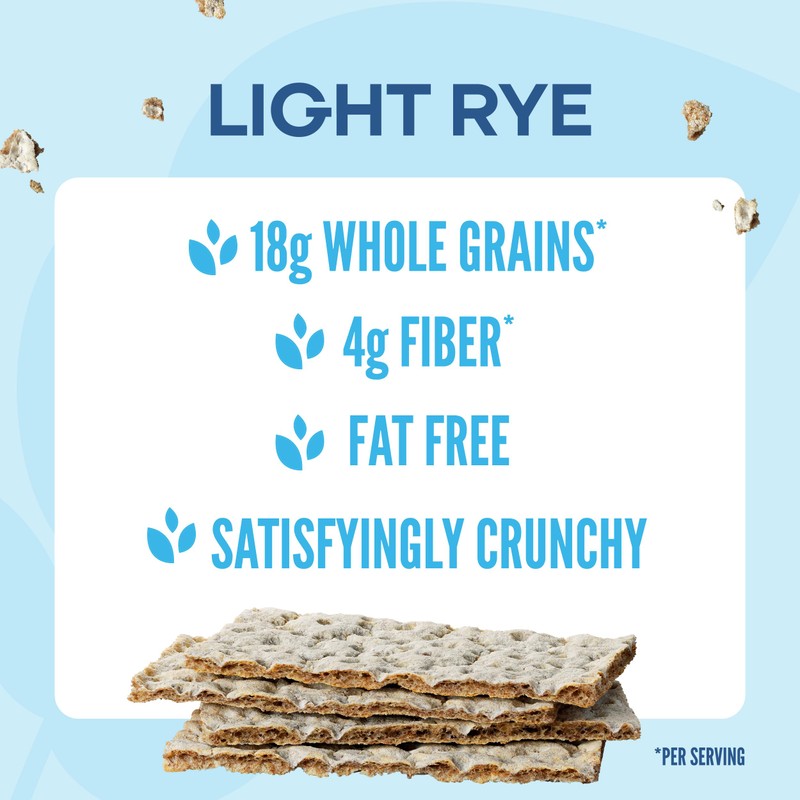 Wasa Light Rye Crispbread, 9.5 oz (Pack of 12), Rye