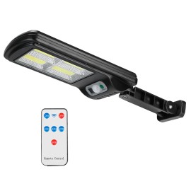 IP65 Waterproof 100LED Solar Powered Wall Lamp Outdoor Motion Sensor Light 3 Modes Beads Design Garden Lighting ModelWattage: 450W