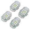 4Pcs LED Strobe Light High Brightness Waterproof Portable Wireless Flashing
