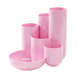 HAN Campus 17480-886 Desk Quiver with 5 Tubes and 1 Small Parts Bowl Pastel Pink