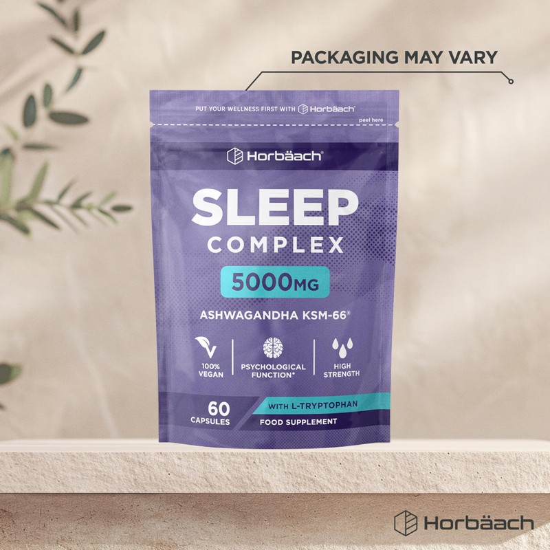 Sleeping Tablets with Ashwagandha KSM-66 | 5000mg Complex for Adults