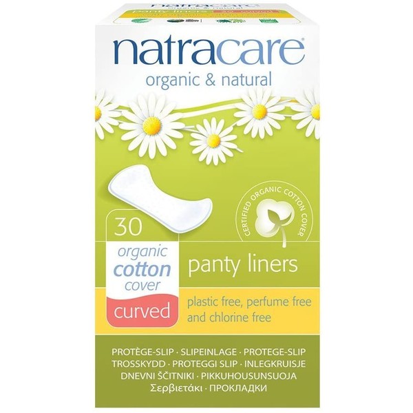 Natracare Organic & Natural Curved Panty Liners 30 ea (Pack of 12)