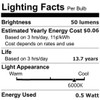 Anyray LED Night Light Bulb, 0.5 Watt C7 (4W 5W