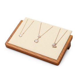 Oirlv Wooden Necklace Display Stand Necklace Organiser Stand Pendant Display Stand