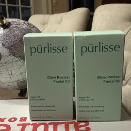 purlisse Lot Of 2 Purlisse Glow Revival Facial Oil 1oz Full Sz New In Sealed Box (S3)