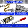 FITHOIST Come Along Winch 2-Ton (4400 Lbs) Pulling Capacity 7.54Ft