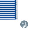 Leitz A4 A-Z Index, Heavy Duty Plastic and Cardboard, Blue/White
