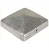 Pyramid Fence Post Cap Cover, Galvanised, 71 x 71 mm.