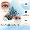 BEYELIAN Lash Clusters Soft Cluster Eyelash Extensions Ultra-Thin Flat Wispy